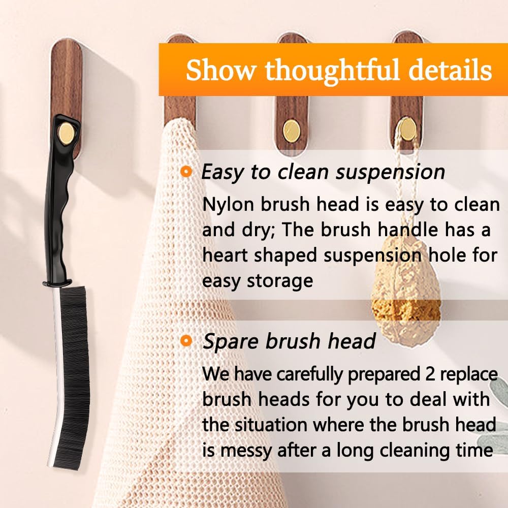 4PCS Crevice Cleaning Brush Set Multifunctional Gap Cleaner for Bathroom Kitchen Window Groove