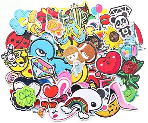 70 Pcs Embroidered Patches for Sewing DIY