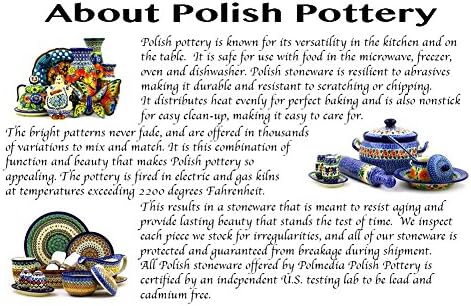 Polish Pottery 953-inch Book Stand with Certificate of Authenticity