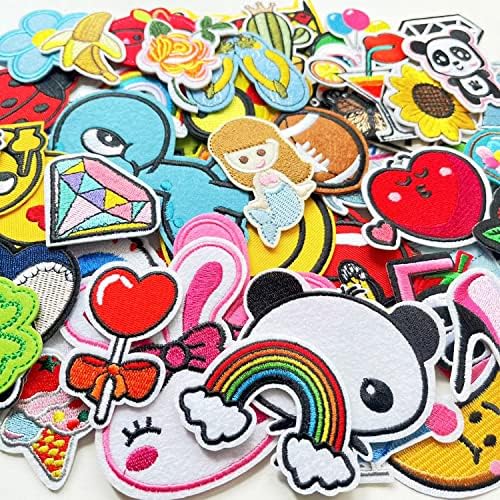 70 Pcs Embroidered Patches for Sewing DIY