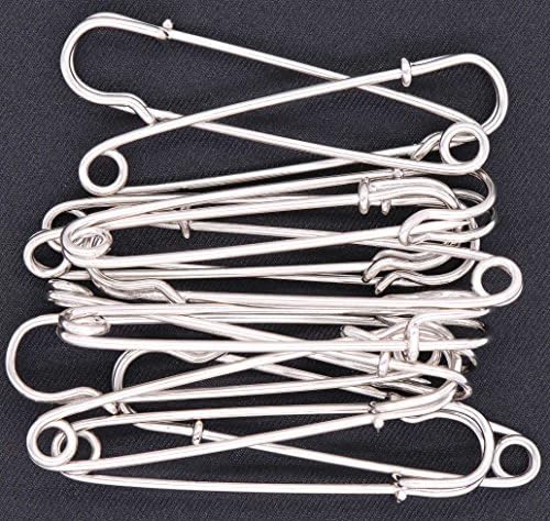 LeBeila 12pcs Safety Pins Extra Strong 3 Inch