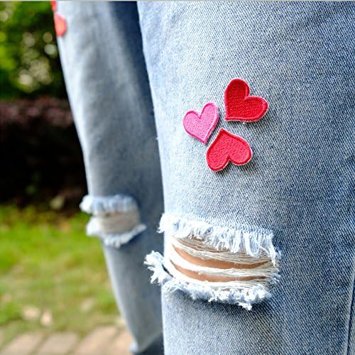 XUNHUI Love Heart Iron-on Patch 15PCS Set