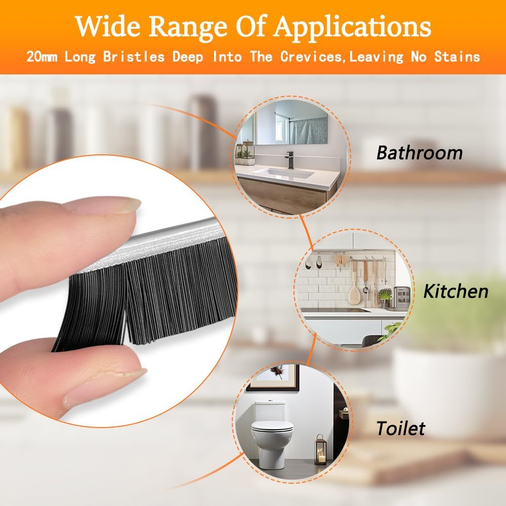 4PCS Crevice Cleaning Brush Set Multifunctional Gap Cleaner for Bathroom Kitchen Window Groove