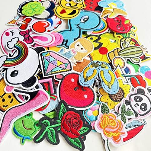70 Pcs Embroidered Patches for Sewing DIY