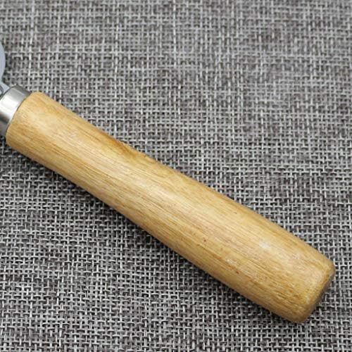 Wooden Handle Can Opener with Stainless Steel Blade