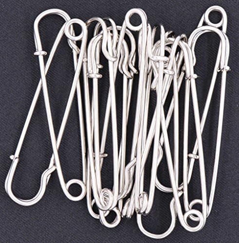 LeBeila 12pcs Safety Pins Extra Strong 3 Inch