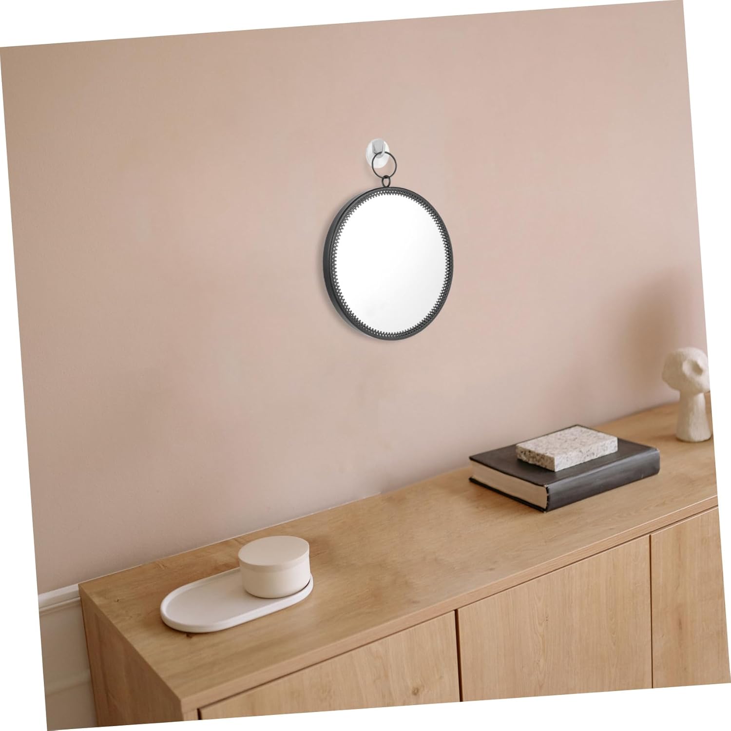 PRETYZOOM Minimalist Wall Hanging Mirror for Bathroom and Home Decor