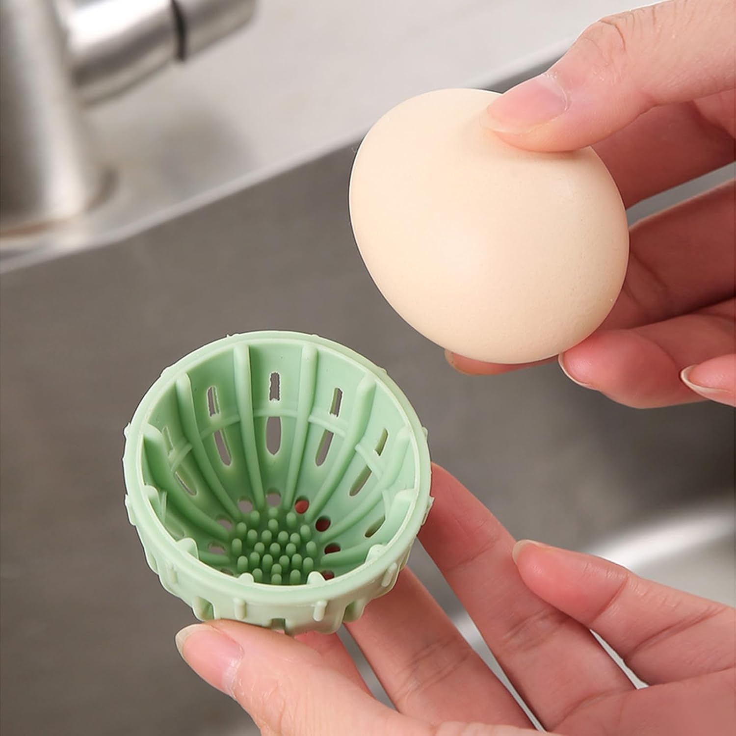 DoID Tag Egg Washer for Fresh Eggs - Light Green
