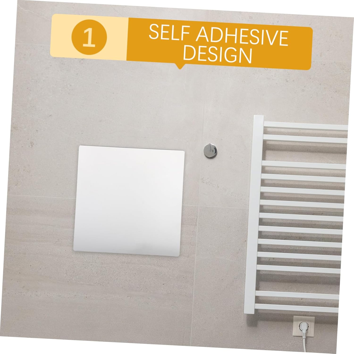 Garneck Acrylic Mirror Wall Decor Large Vanity for Bathroom