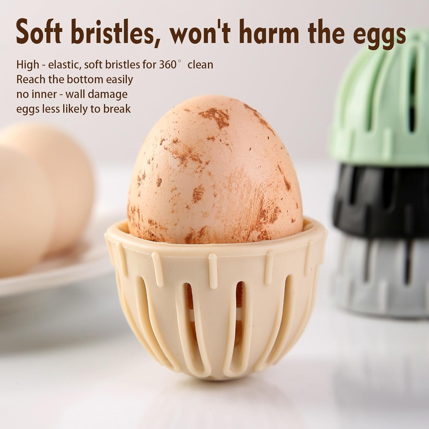 DoID Tag Egg Washer for Fresh Eggs - Light Green