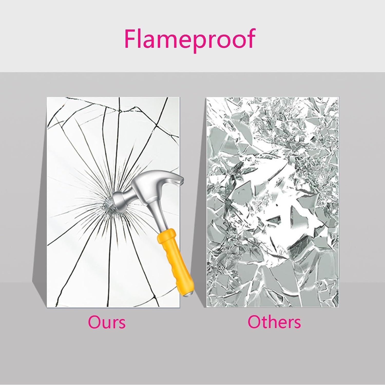 Vintage Rectangular Bathroom Mirror 345x19CM Wall Mounted Vanity Mirror