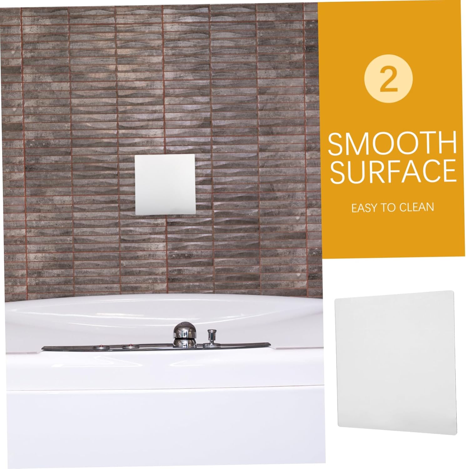 Garneck Acrylic Mirror Wall Decor Large Vanity for Bathroom