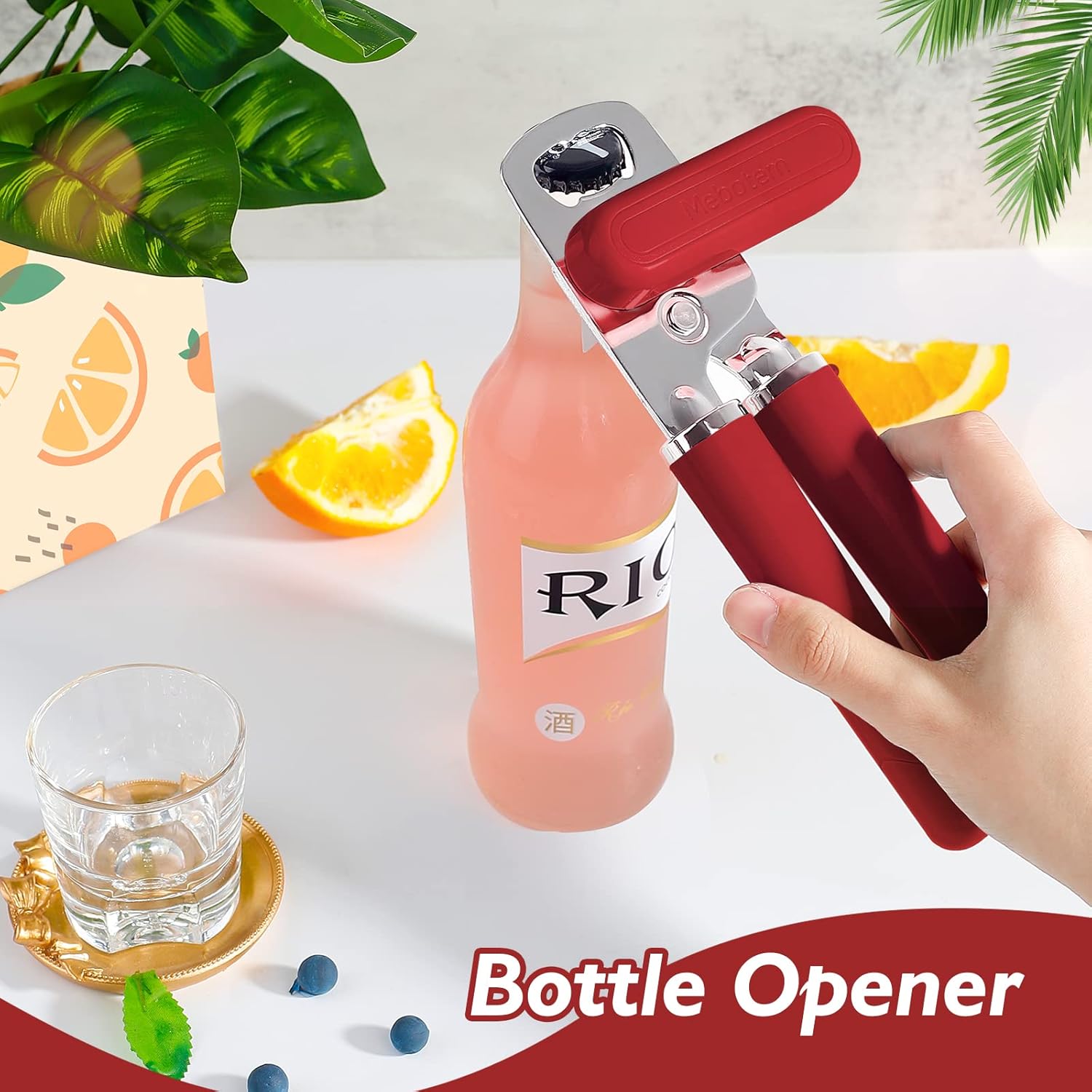 Mebotem 10 Colors Manual Can Opener with Bottle Opener 1