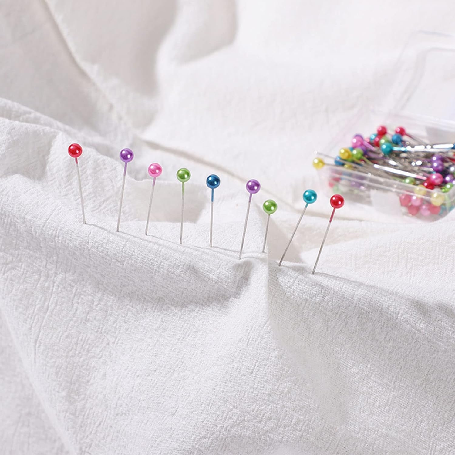 leasote Multicolor Straight Pins 100PcsBox DIY Sewing Accessories