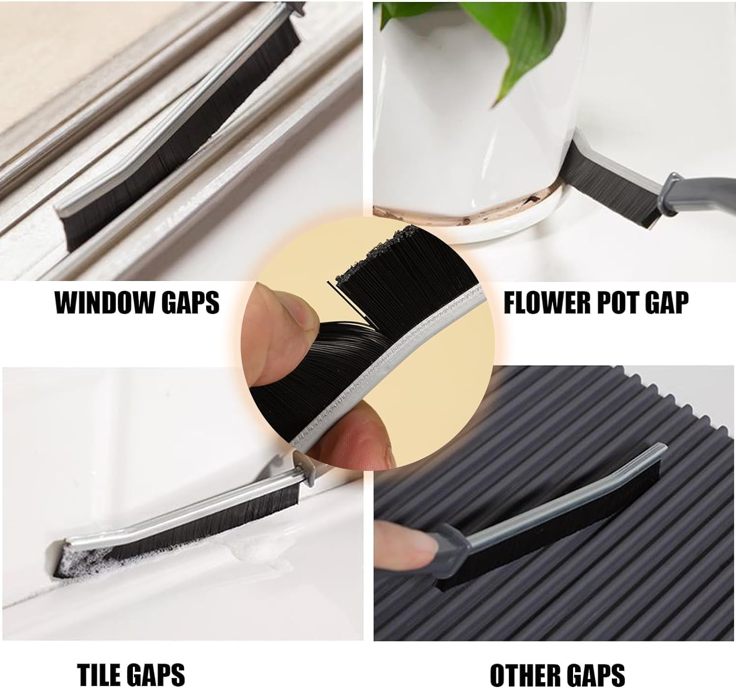 Skyloon 4PCS Crevice Cleaning Brush for Hard to Reach Corners