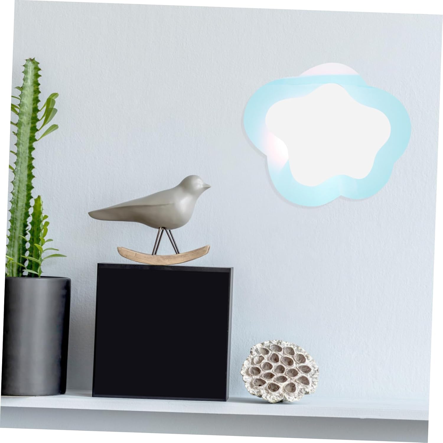 Colorful Cloud Shaped Wall Mirror for Home Decor