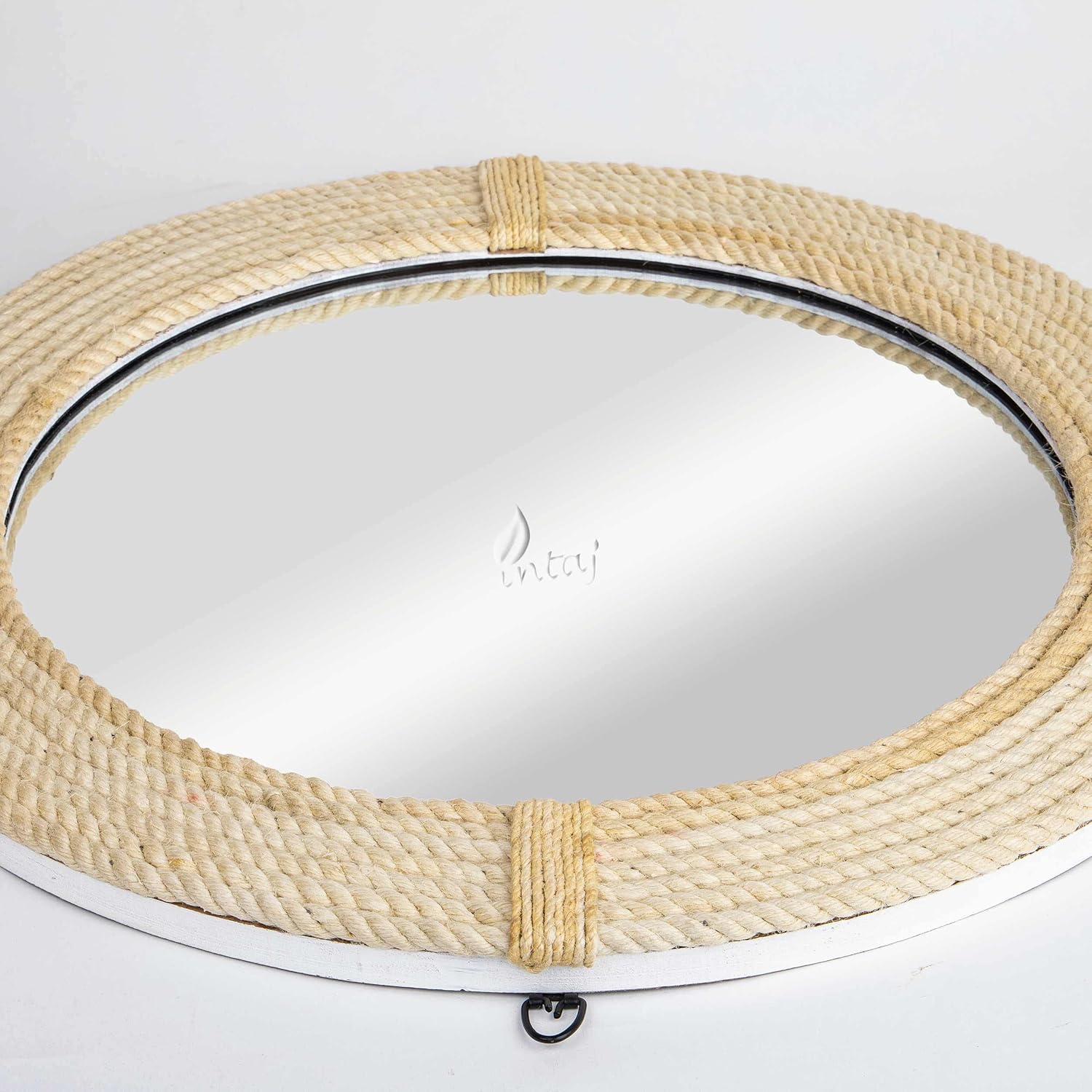 OUTRIGHT 9 Inch Round Wall Mirror for Bathroom and Living Room Decor